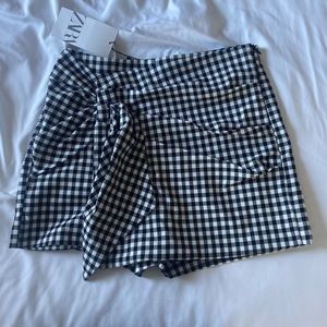 Zara Plaid Skort
